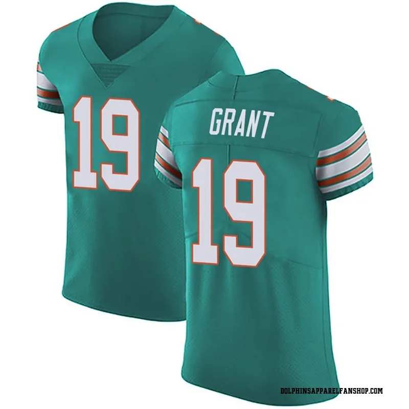Men's Nike Miami Dolphins Jakeem Grant Green Aqua Alternate Vapor Untouchable Jersey Elite