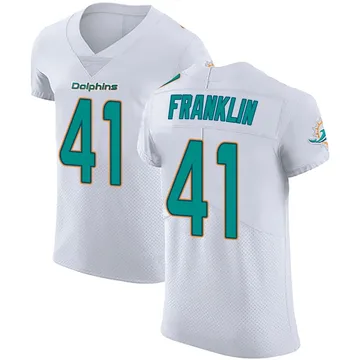 Men's Nike Miami Dolphins Jeremiah Franklin White Vapor Untouchable Jersey - Elite