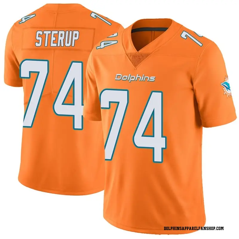 Men's Nike Miami Dolphins Zach Sterup Orange Color Rush Jersey - Limited