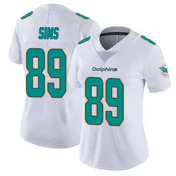 Women's Nike Miami Dolphins Ben Sims White limited Vapor Untouchable Jersey