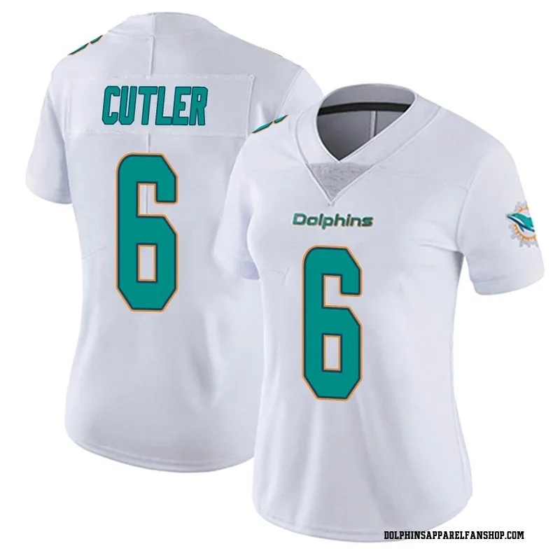 Women's Nike Miami Dolphins Jay Cutler White limited Vapor Untouchable Jersey -