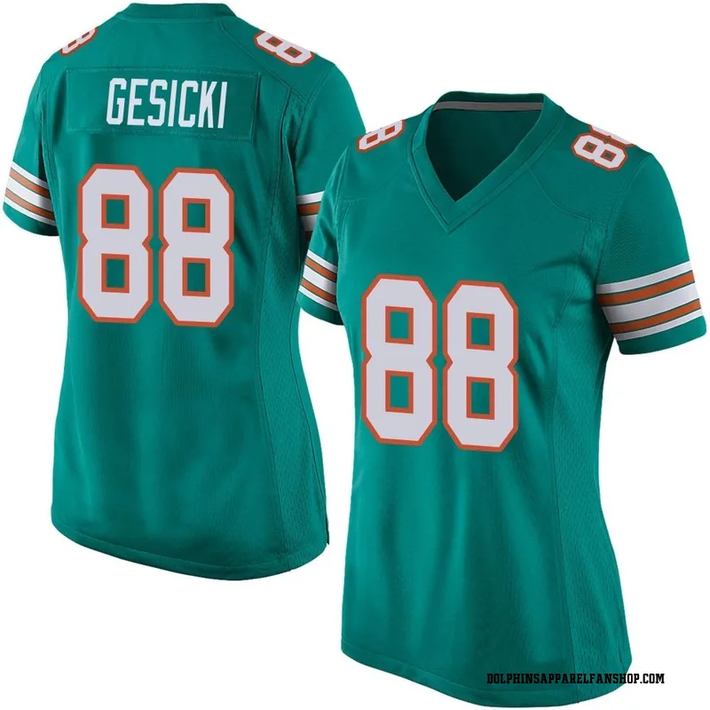 Women's Nike Miami Dolphins Mike Gesicki Aqua Alternate Jersey - Game