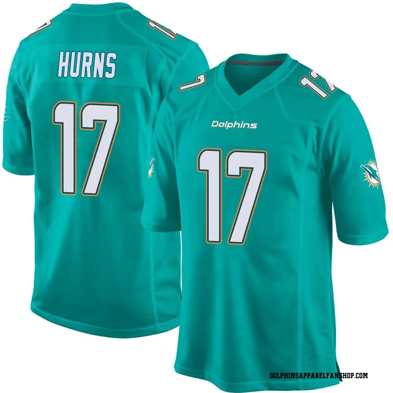 Youth Nike Miami Dolphins Allen Hurns Aqua Team Color Jersey - Game
