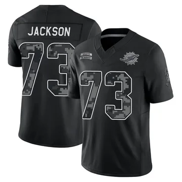 Youth Nike Miami Dolphins Austin Jackson Black 2026 Salute to Service Stitched Jersey - Limited
