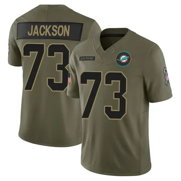 Youth Nike Miami Dolphins Austin Jackson Olive 2025 Salute to Service Jersey - Limited