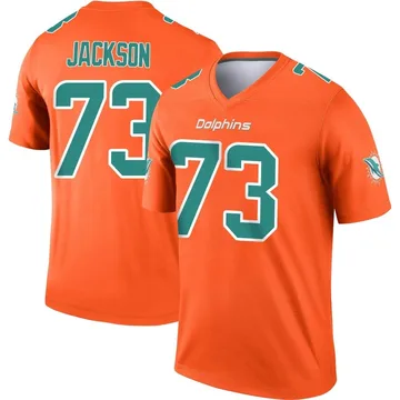 Youth Nike Miami Dolphins Austin Jackson Orange Inverted Jersey - Legend