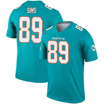 Youth Nike Miami Dolphins Ben Sims Aqua Jersey - Legend