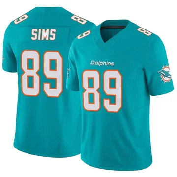 Youth Nike Miami Dolphins Ben Sims Aqua Vapor F.U.S.E. Jersey - Limited