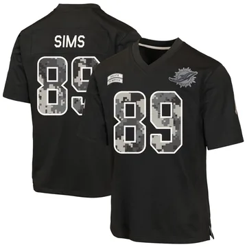 Youth Nike Miami Dolphins Ben Sims Black 2026 Salute to Service Jersey - Game