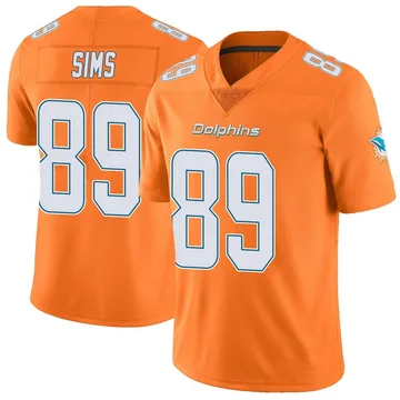 Youth Nike Miami Dolphins Ben Sims Orange Color Rush Jersey - Limited