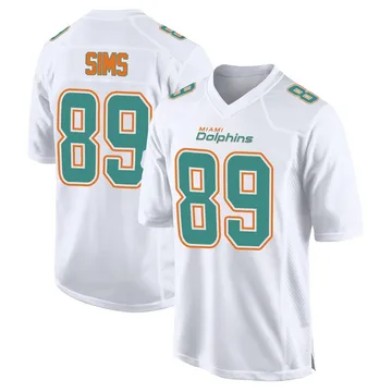Youth Nike Miami Dolphins Ben Sims White Fashion Jersey - Game