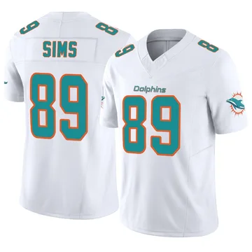 Youth Nike Miami Dolphins Ben Sims White Vapor F.U.S.E. Jersey - Limited