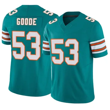 Youth Nike Miami Dolphins Cameron Goode Aqua Alternate Vapor F.U.S.E. Jersey - Limited