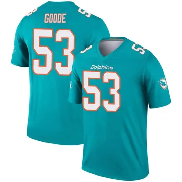 Youth Nike Miami Dolphins Cameron Goode Aqua Jersey - Legend