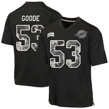 Youth Nike Miami Dolphins Cameron Goode Black 2026 Salute to Service Jersey - Game