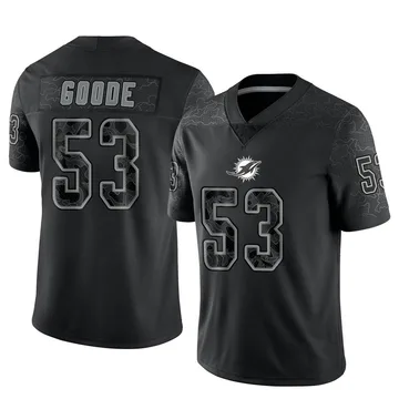 Youth Nike Miami Dolphins Cameron Goode Black Reflective Jersey - Limited