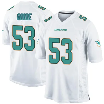 Youth Nike Miami Dolphins Cameron Goode White Jersey - Game