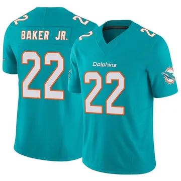 Youth Nike Miami Dolphins Darrell Baker Jr. Aqua Vapor F.U.S.E. Jersey - Limited