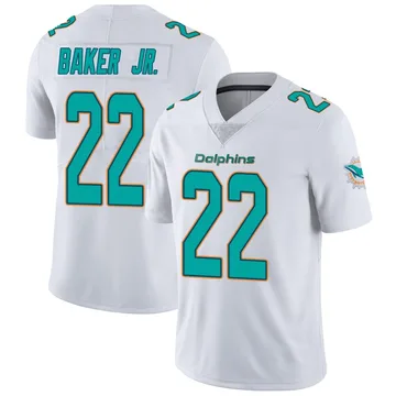 Youth Nike Miami Dolphins Darrell Baker Jr. White limited Vapor Untouchable Jersey