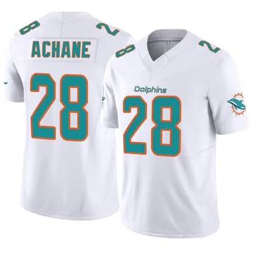 Youth Nike Miami Dolphins De'Von Achane White Vapor F.U.S.E. Jersey - Limited