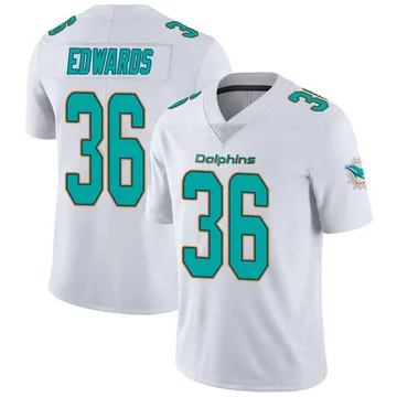 Youth Nike Miami Dolphins Donovan Edwards White limited Vapor Untouchable Jersey