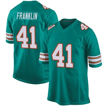 Youth Nike Miami Dolphins Jeremiah Franklin Aqua Alternate Jersey - Game