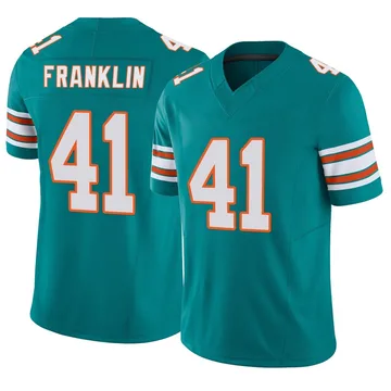 Youth Nike Miami Dolphins Jeremiah Franklin Aqua Alternate Vapor F.U.S.E. Jersey - Limited