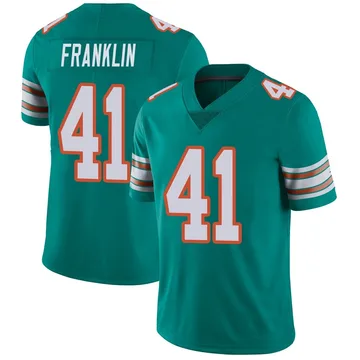 Youth Nike Miami Dolphins Jeremiah Franklin Aqua Alternate Vapor Untouchable Jersey - Limited