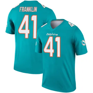 Youth Nike Miami Dolphins Jeremiah Franklin Aqua Jersey - Legend