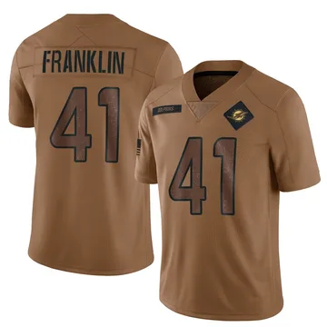 Youth Nike Miami Dolphins Jeremiah Franklin Brown 2023 Salute To Service Jersey - Limited