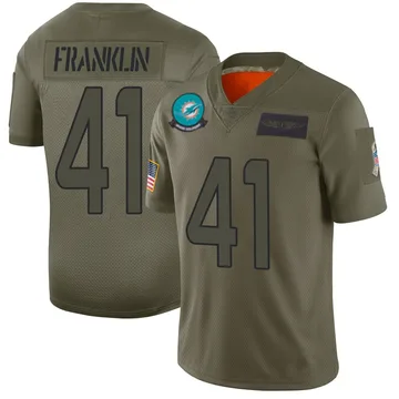Youth Nike Miami Dolphins Jeremiah Franklin Camo 2019 Salute to Service Jersey - Limited