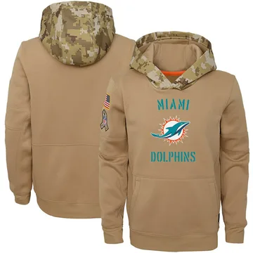 nike miami dolphins salute to service ko pullover performance hoodie