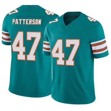 Youth Nike Miami Dolphins Riley Patterson Aqua Alternate Vapor F.U.S.E. Jersey - Limited