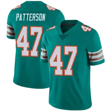 Youth Nike Miami Dolphins Riley Patterson Aqua Alternate Vapor Untouchable Jersey - Limited