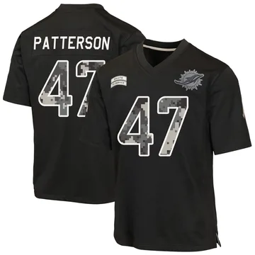 Youth Nike Miami Dolphins Riley Patterson Black 2026 Salute to Service Jersey - Game