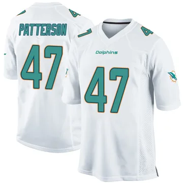 Youth Nike Miami Dolphins Riley Patterson White Jersey - Game