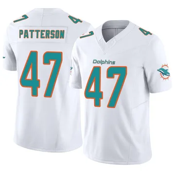 Youth Nike Miami Dolphins Riley Patterson White Vapor F.U.S.E. Jersey - Limited