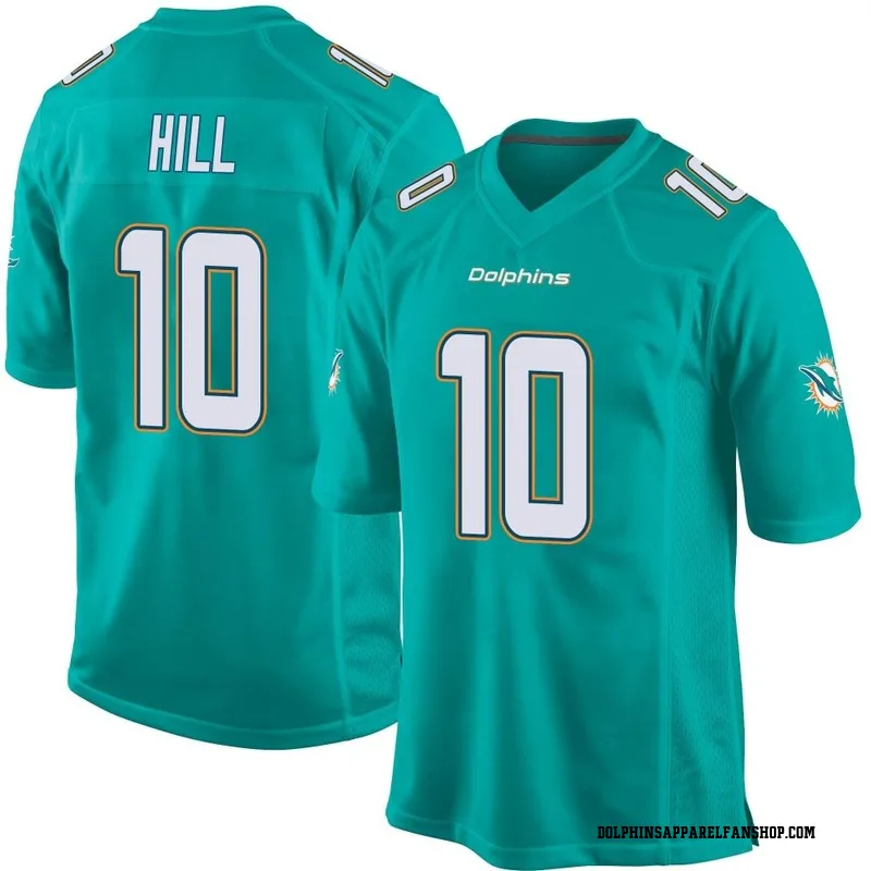 Youth Nike Miami Dolphins Tyreek Hill Aqua Team Color Jersey - Game